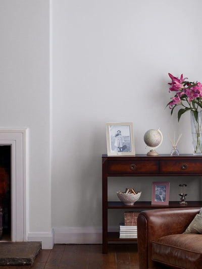 Next Laura Ashley White Paste the Wall Lining Paper Sample (A4)- Buy online at McGrocer