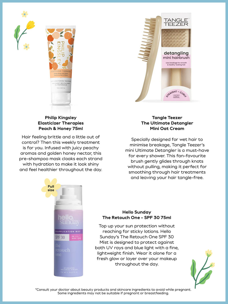 New Season Swaps beauty box with hair and skincare, UK version