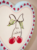 Multi ceramic bright love heart wall art set of 3 (British brand)