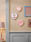Multi ceramic bright love heart wall art set of 3 (British brand)