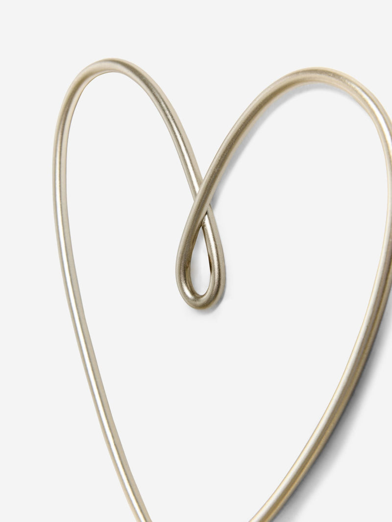 Silver metal wire heart wall art set of 3 (British brand)