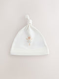 Ecru Fairy Mouse baby beanies 3 pack 0-12mths, UK version