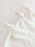 Ecru Fairy Mouse baby beanies 3 pack 0-12mths, UK version