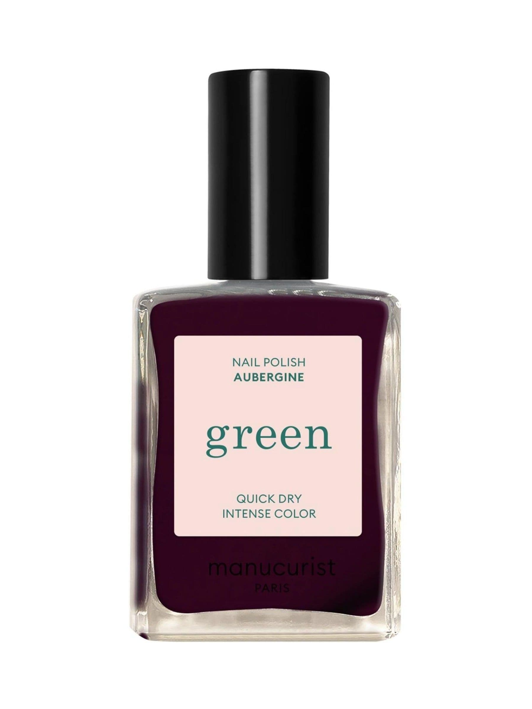 Manucurist Green Aubergine nail polish (British brand)