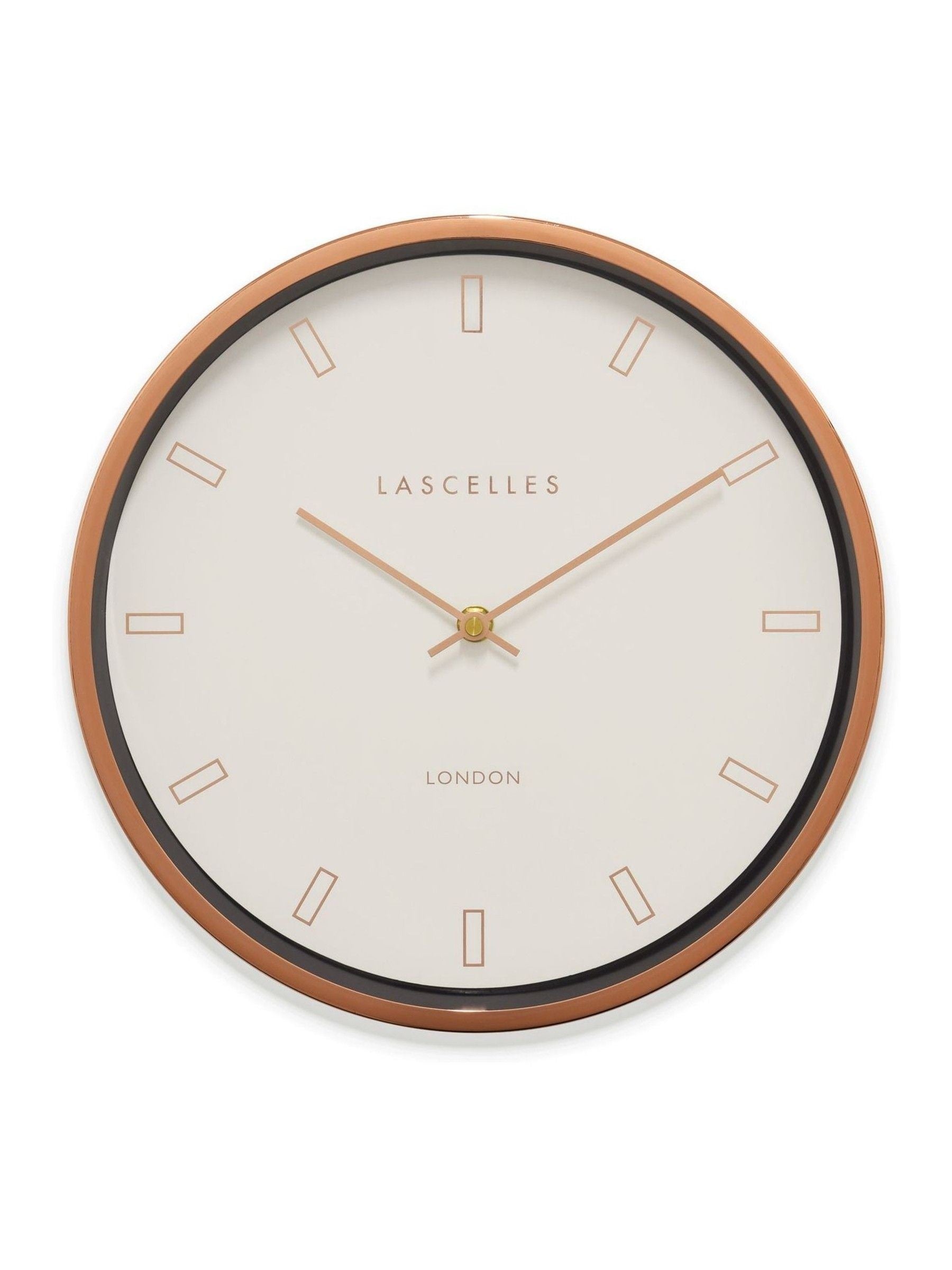 Brookpace Lascelles Rose Gold Firecrest wall clock - British product