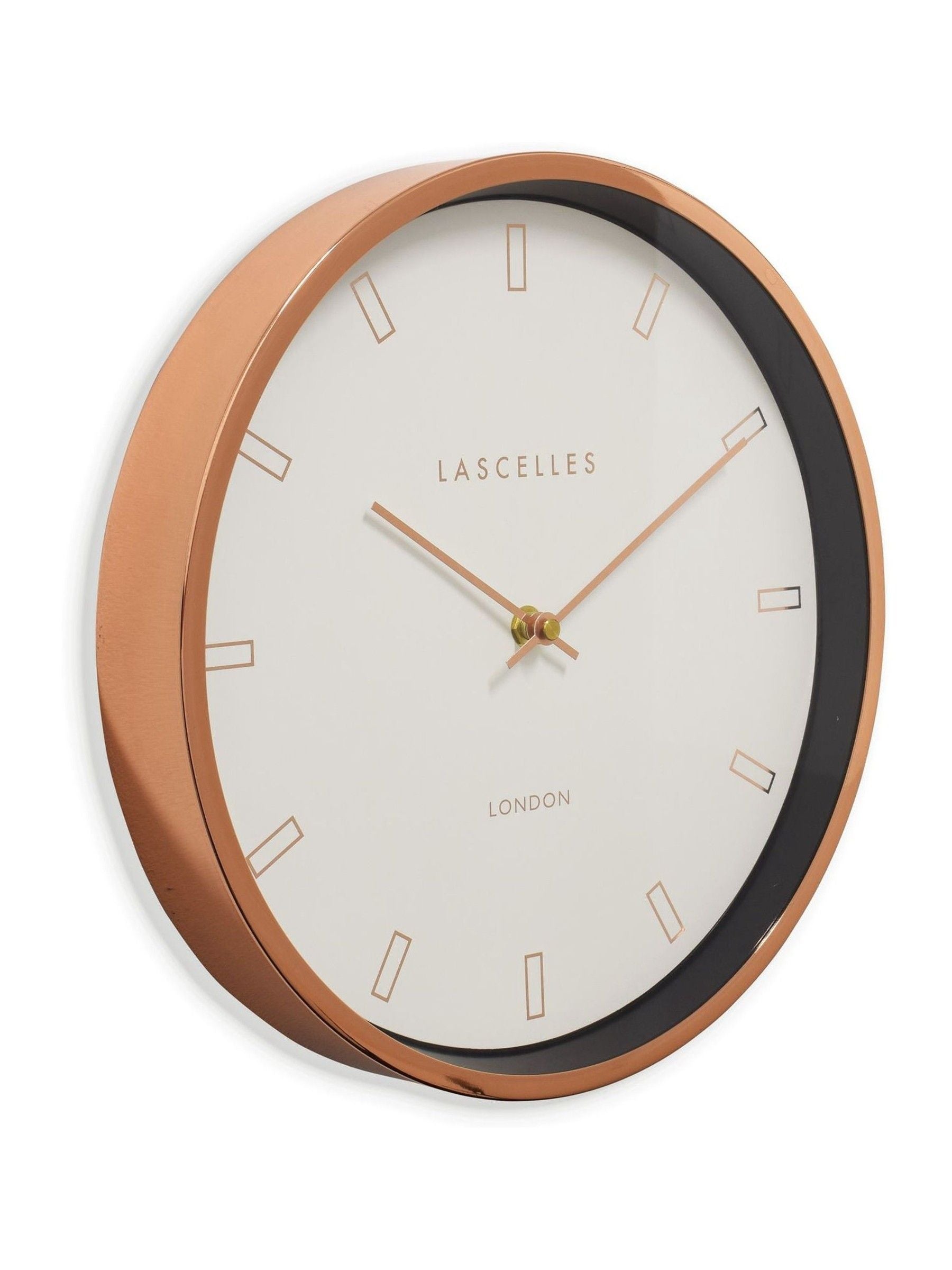Brookpace Lascelles Rose Gold Firecrest wall clock - British product