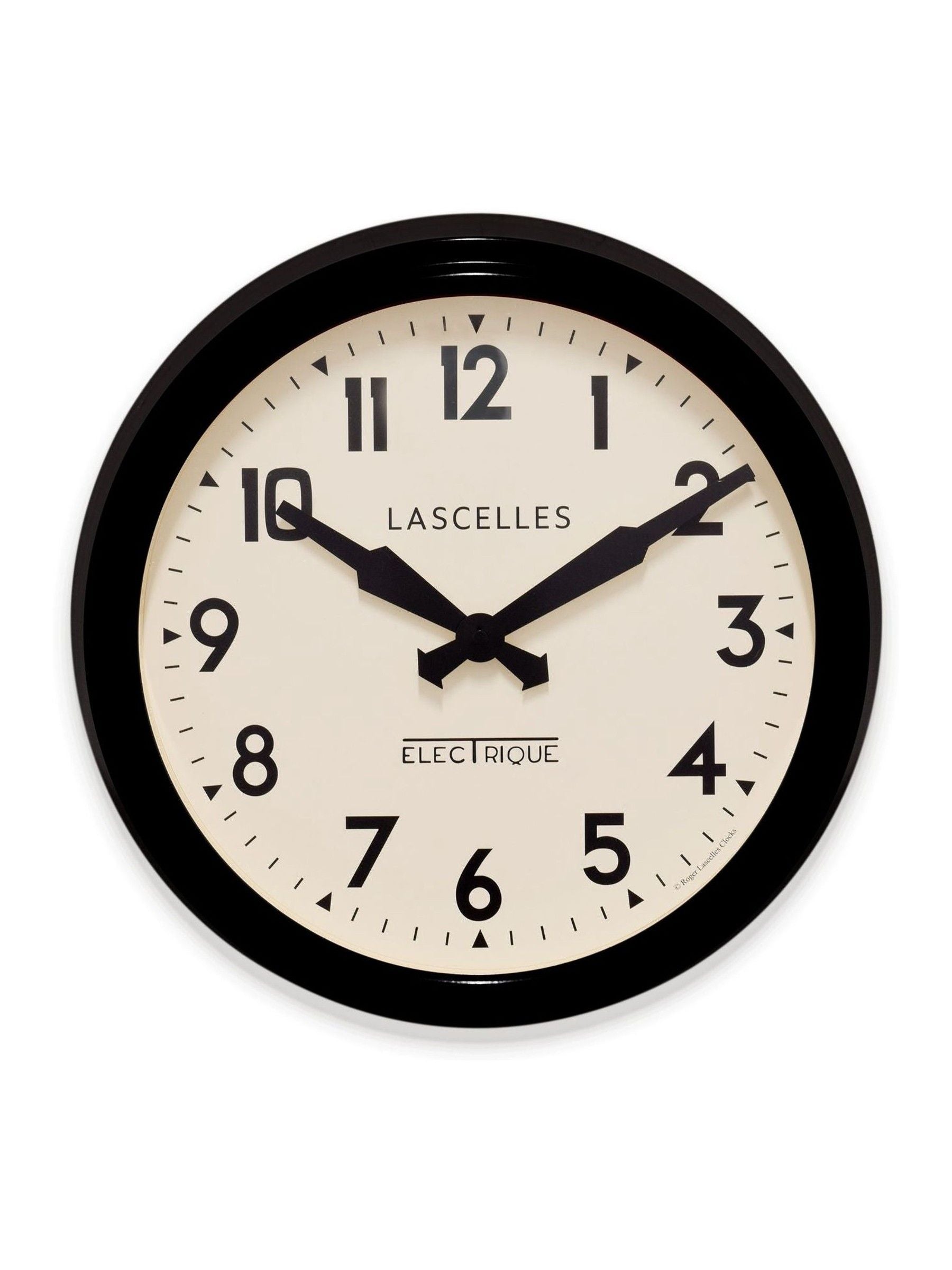 Brookpace Lascelles Black Retro Wall Clock