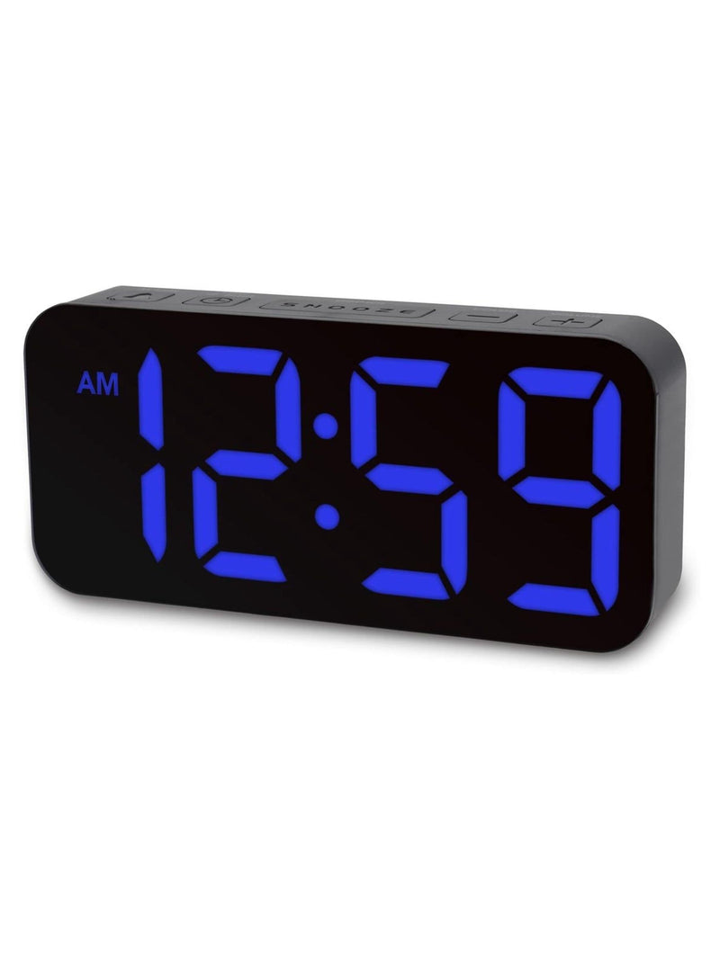 Acctim Clocks Black Ramone LED Farbwechsel Wecker - Britisches Produkt