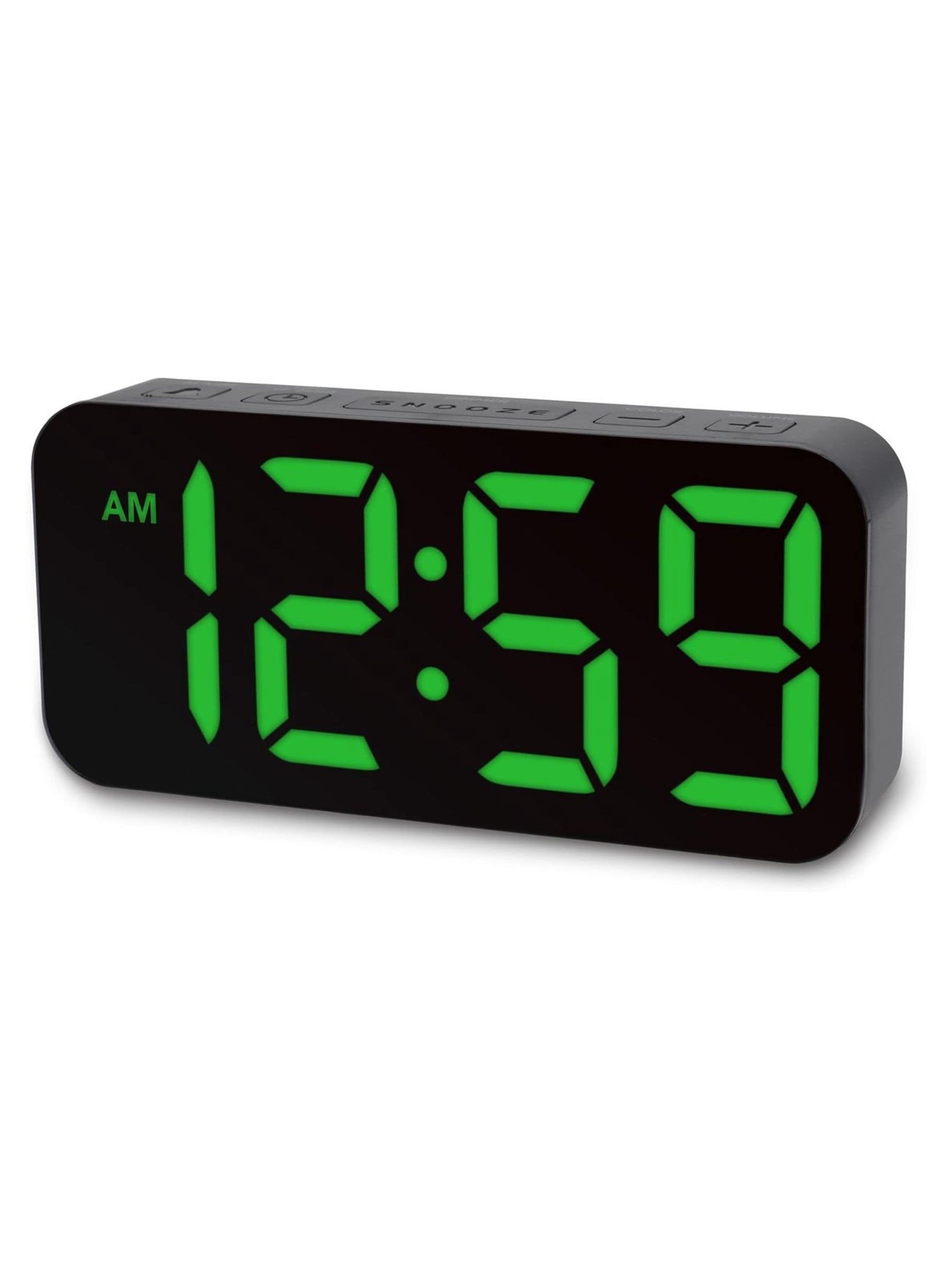 Acctim Clocks Black Ramone LED Farbwechsel Wecker - Britisches Produkt