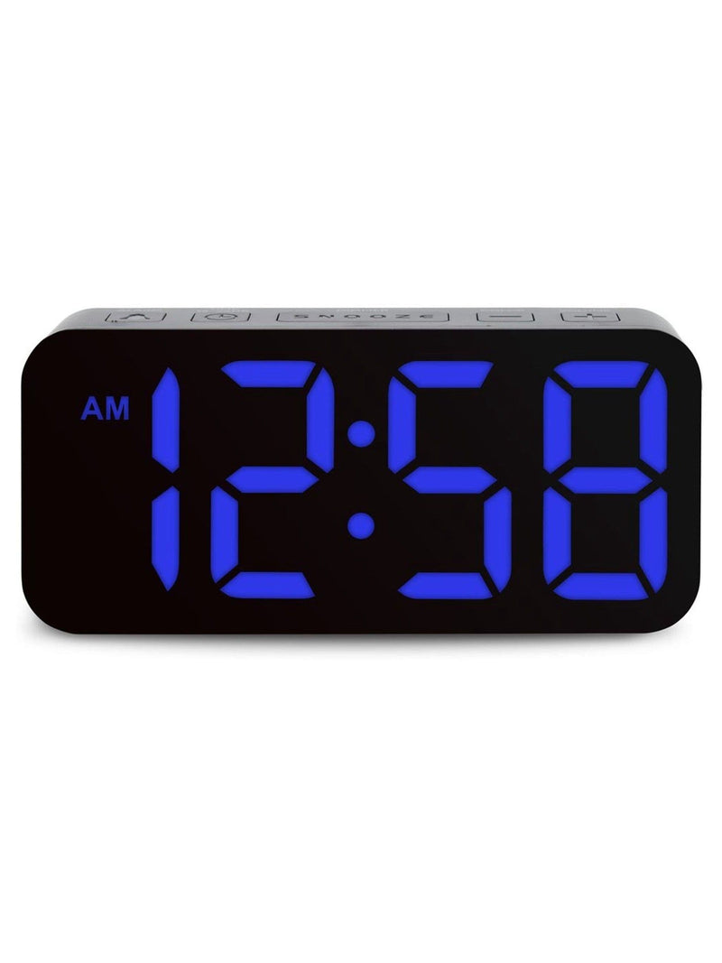 Acctim Clocks Black Ramone LED Farbwechsel Wecker - Britisches Produkt