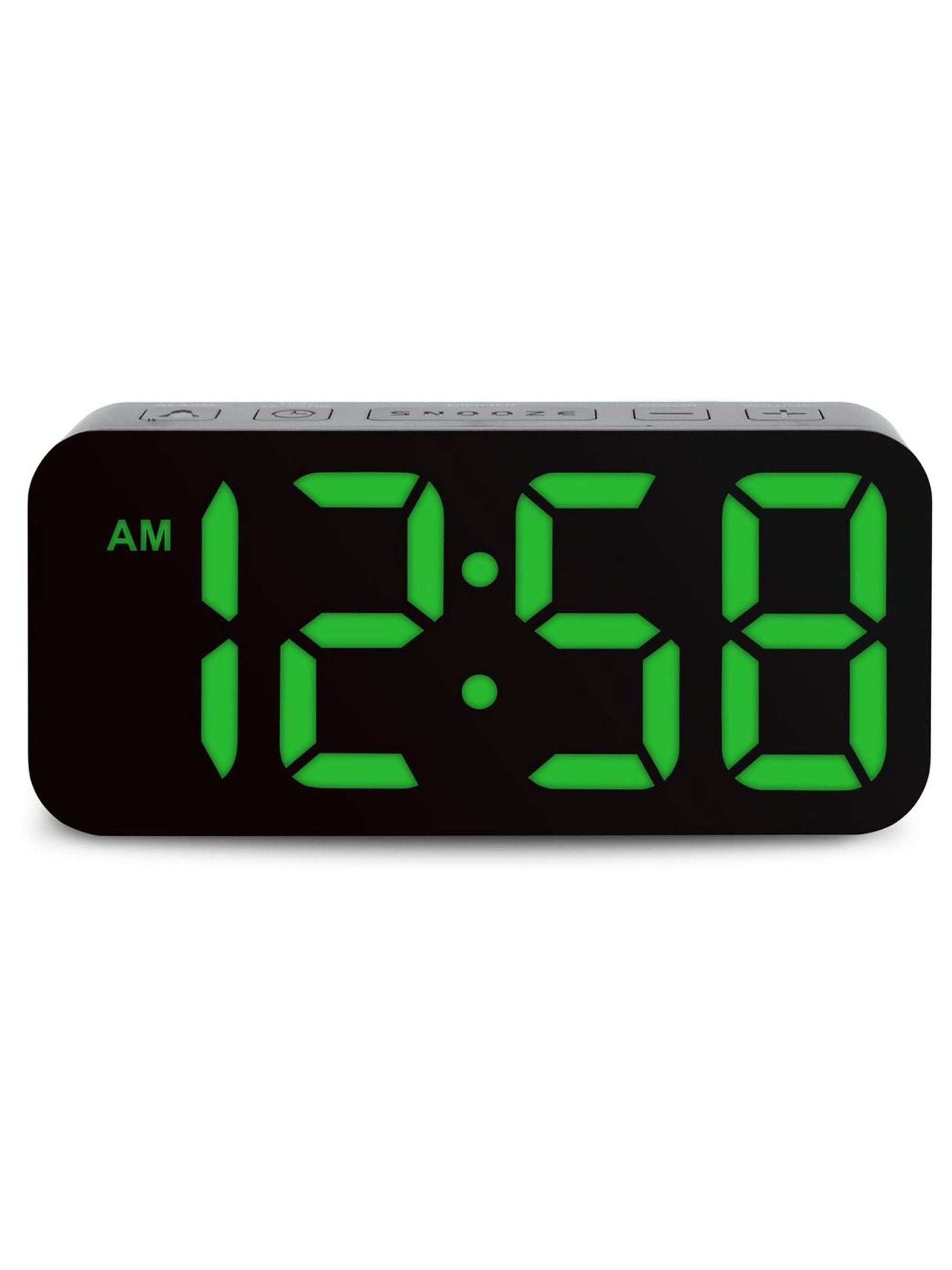 Acctim Clocks Black Ramone LED Farbwechsel Wecker - Britisches Produkt