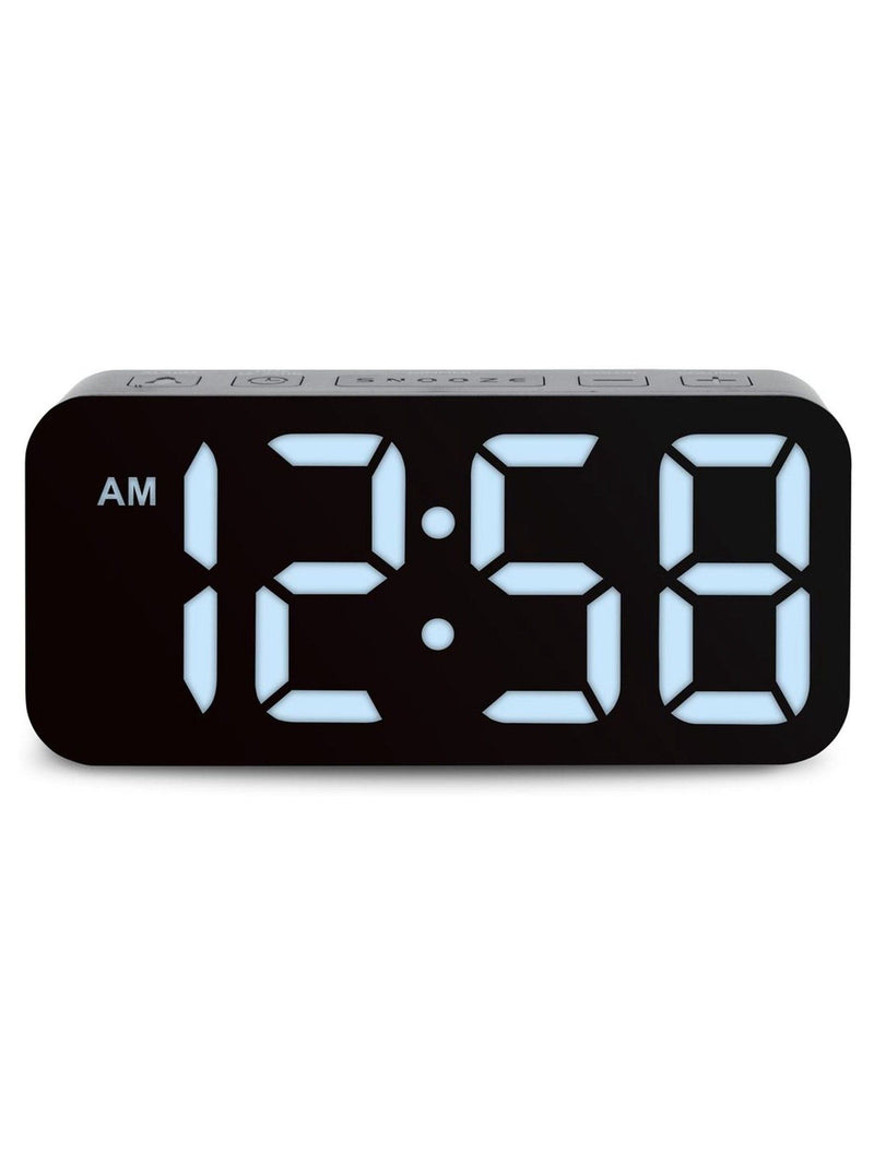 Acctim Clocks Black Ramone LED Farbwechsel Wecker - Britisches Produkt