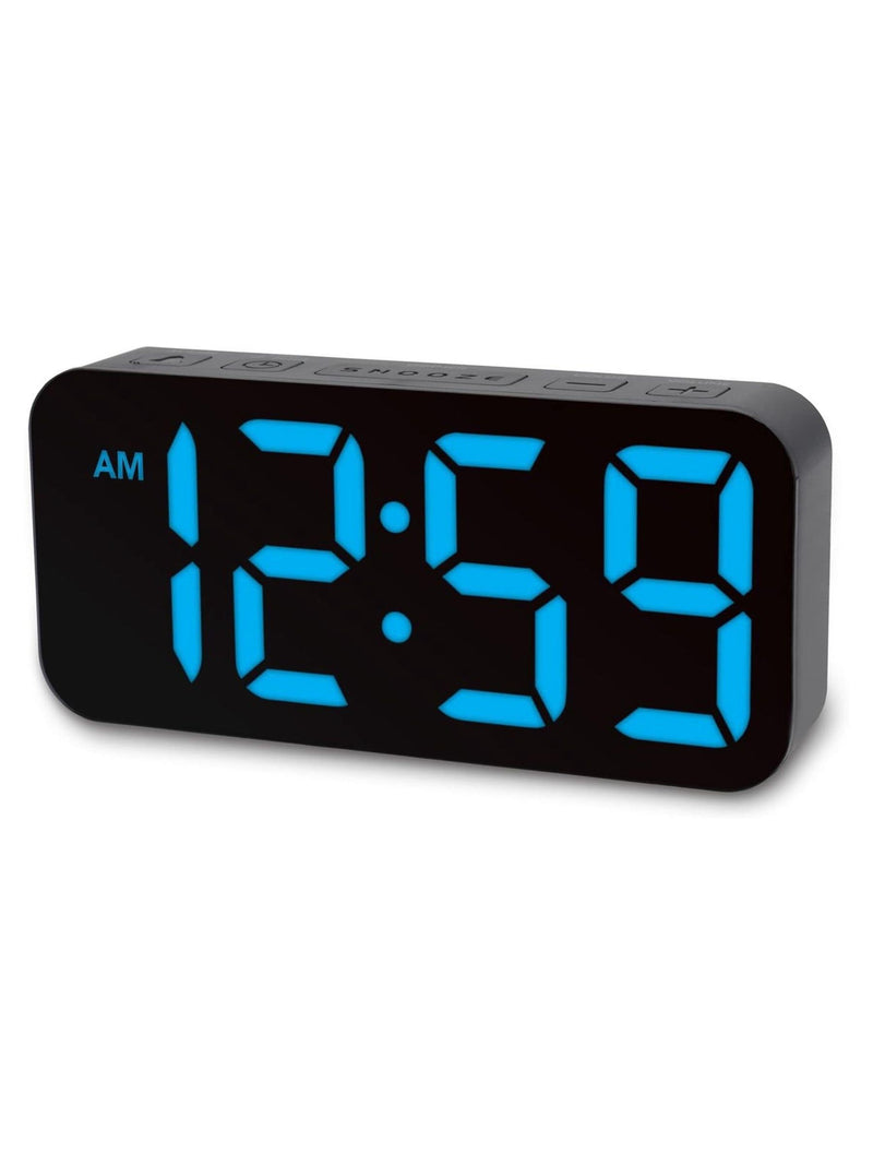 Acctim Clocks Black Ramone LED Farbwechsel Wecker - Britisches Produkt