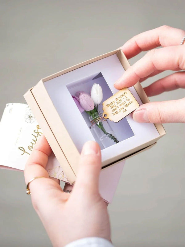 No Ordinary Gift Personalised Artificial Flower Gift Set with Vase and Tag