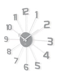 Acctim Clocks Pigeon Grey Astraea spoke wall clock