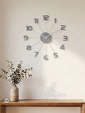 Acctim Clocks Pigeon Grey Astraea spoke wall clock