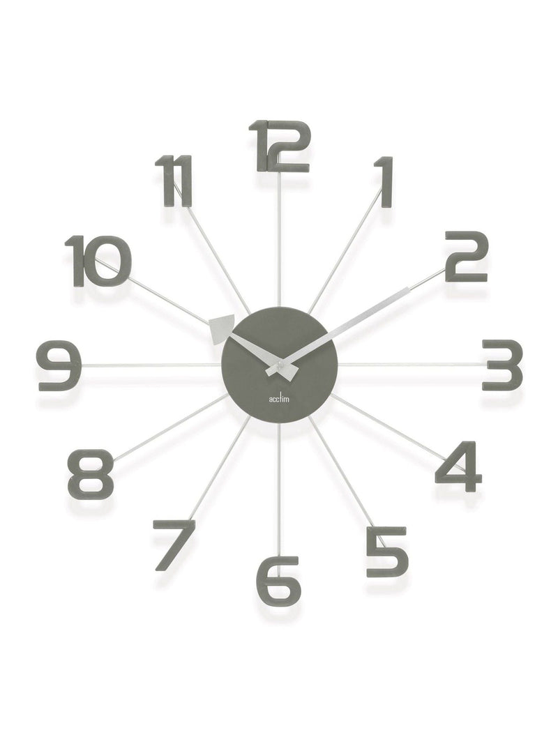Acctim Clocks Slate Green Astraea spoke wall clock
