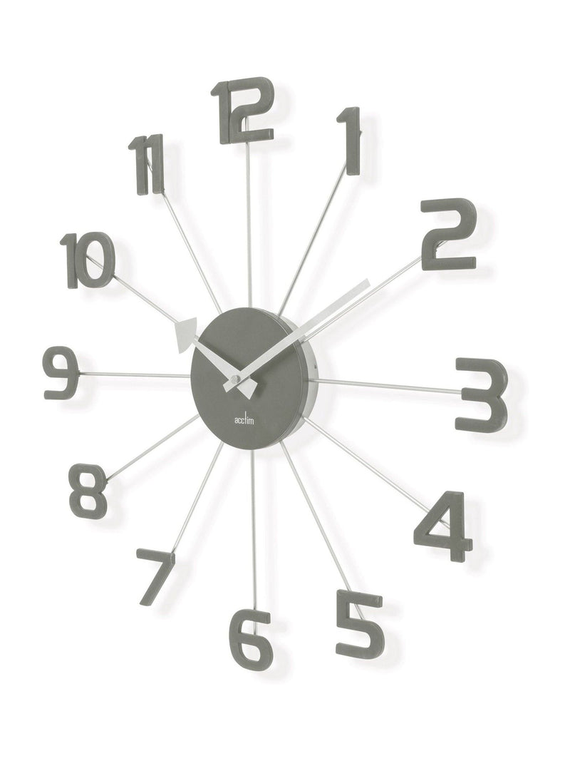 Acctim Clocks Slate Green Astraea spoke wall clock