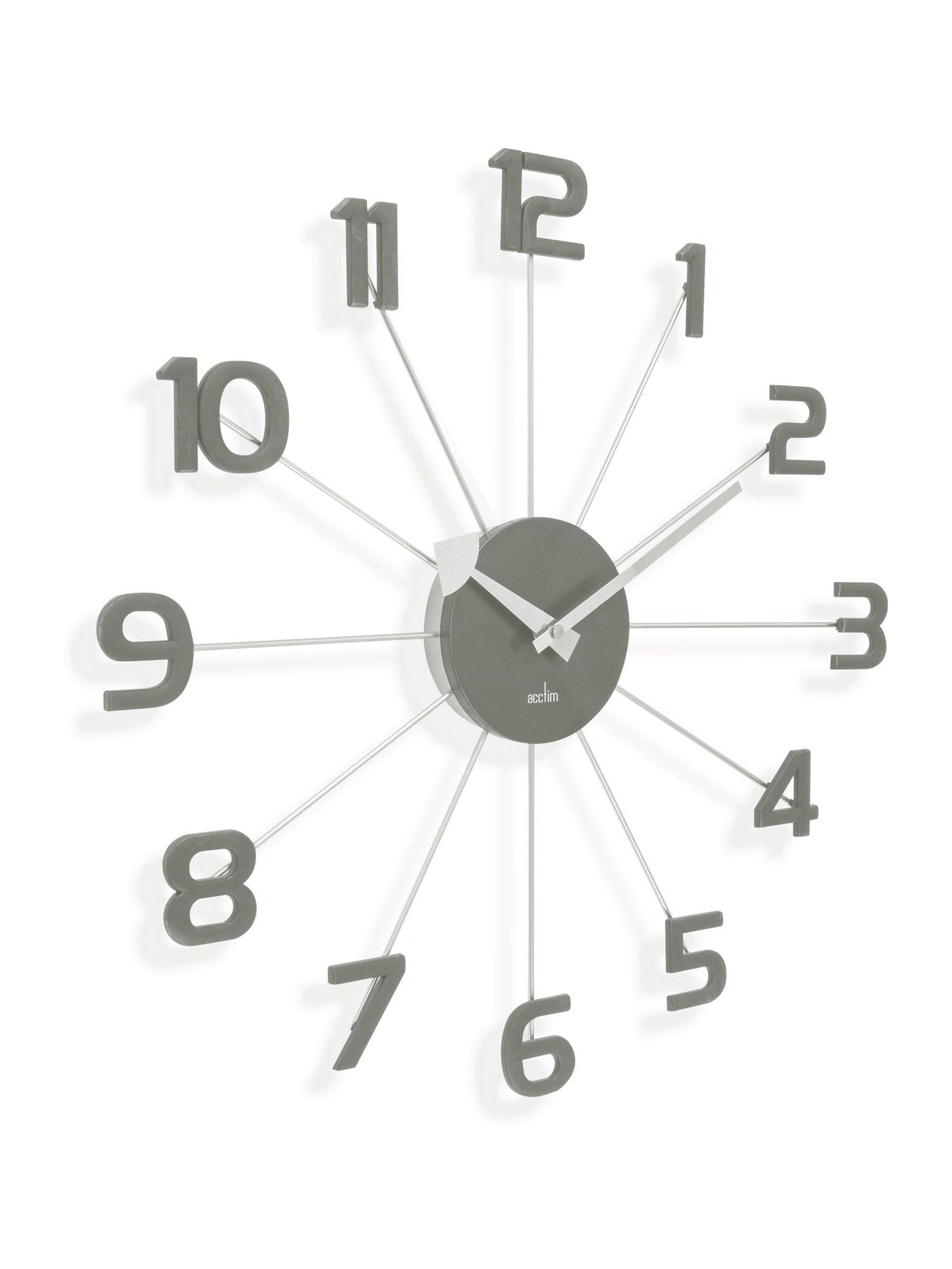 Acctim Clocks Slate Green Astraea spoke wall clock