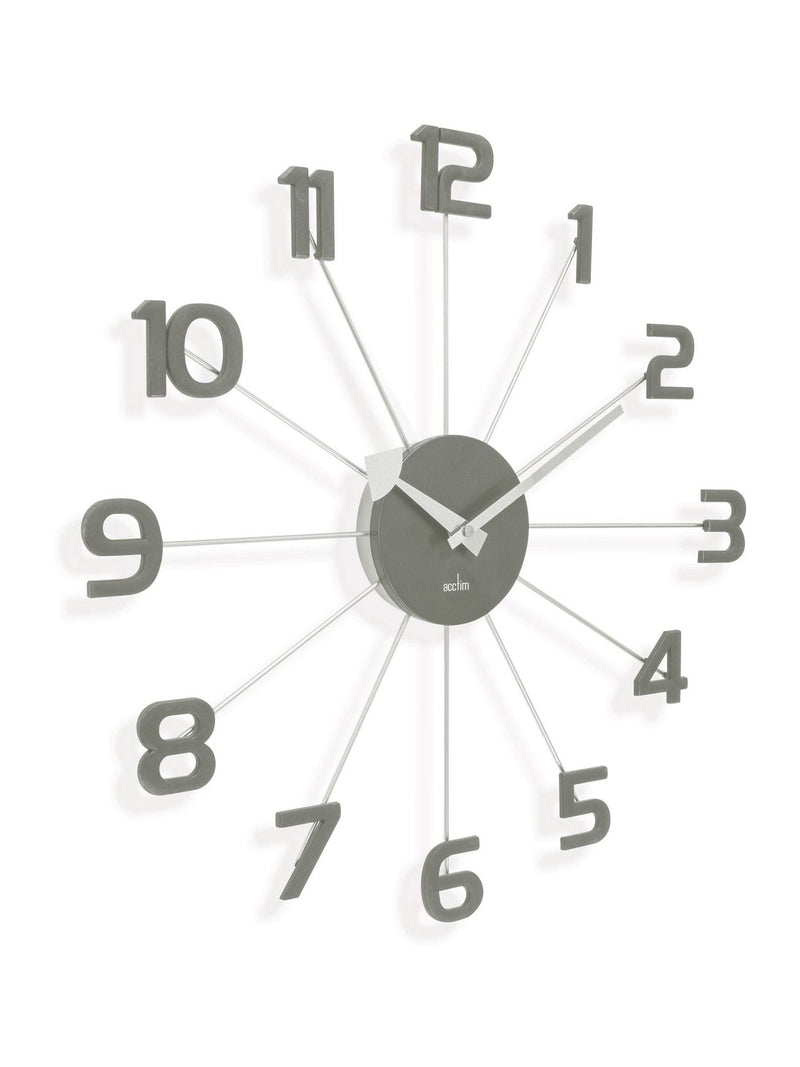 Acctim Clocks Slate Green Astraea spoke wall clock