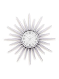 Acctim Clocks Silver Stella Starburst Wall Clock - British product