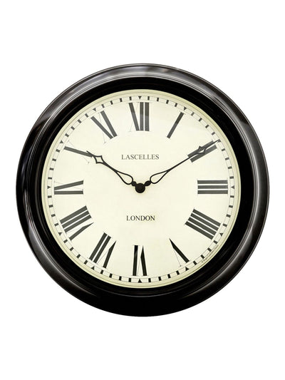Next Brookpace Lascelles Black Station Clock Indoor Outdoor Clock- Buy online at McGrocer