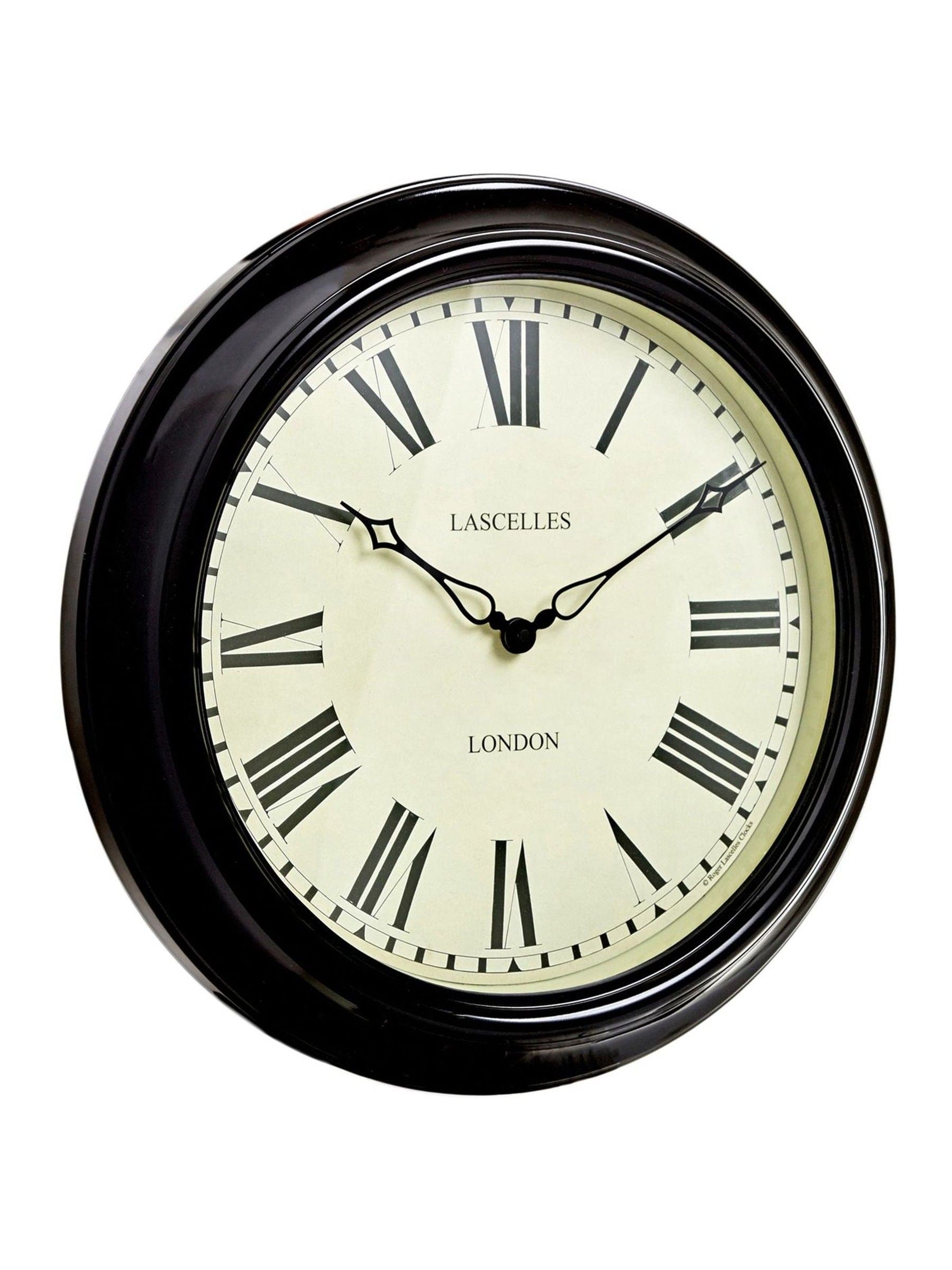 Brookpace Lascelles Black Station Clock - British product