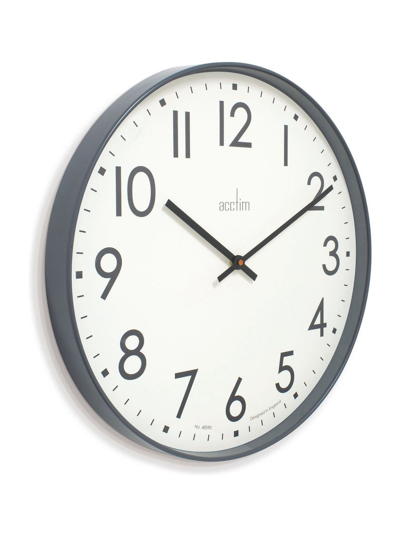 Acctim Ashridge Aston Grey 50cm wall clock - British product