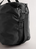 Black rubberised weekend holdall bag UK version