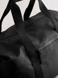 Black rubberised weekend holdall bag UK version