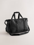 Black rubberised weekend holdall bag UK version