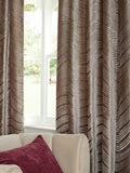 Collection Luxe mocha brown velvet curtains eyelet lined (British brand)