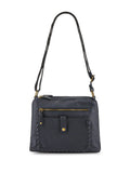 Pavers multi-pocket leather cross-body bag, imported from the UK