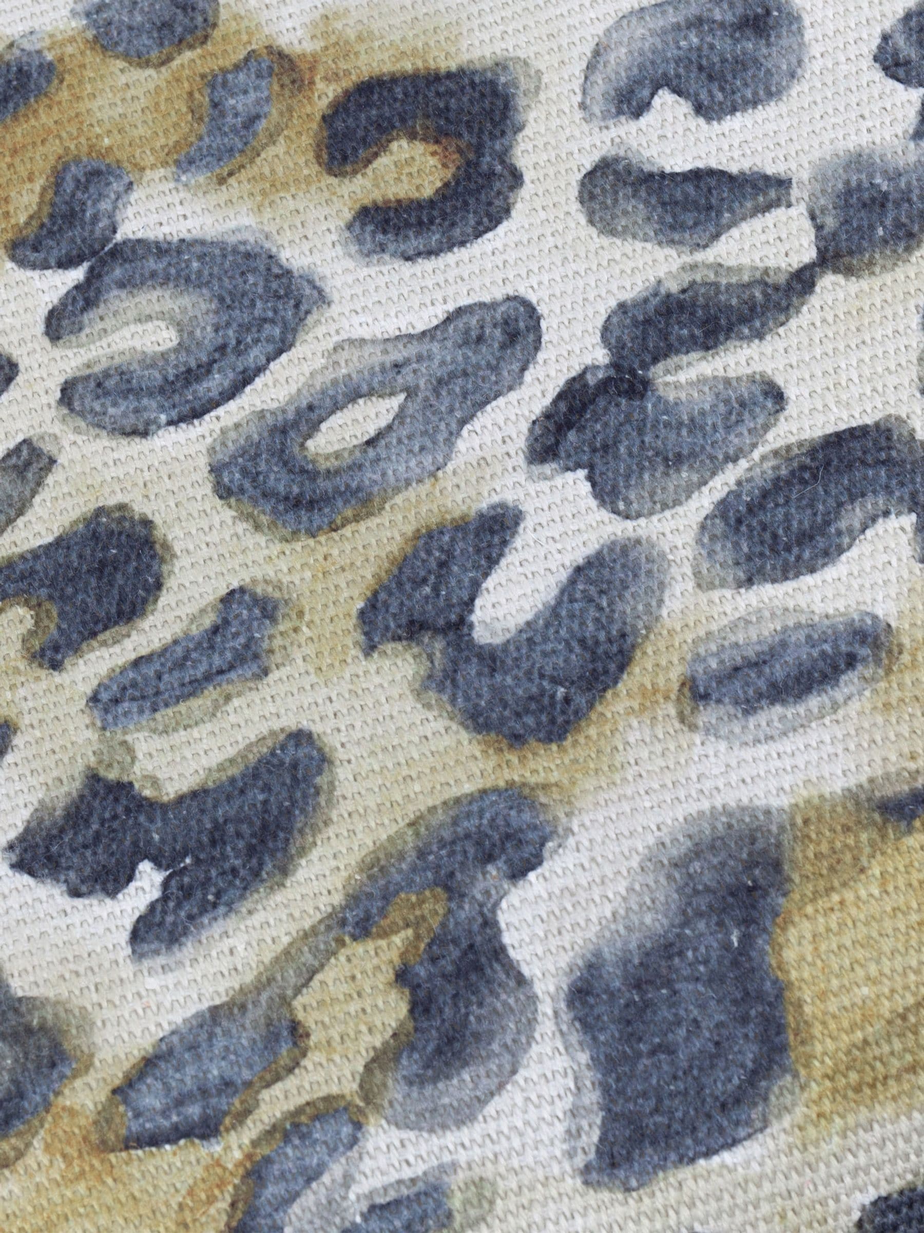 Paoletti leopard print woven outdoor cushion (British brand)