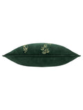 Paoletti green velvet cushion with panda embroidery - British product