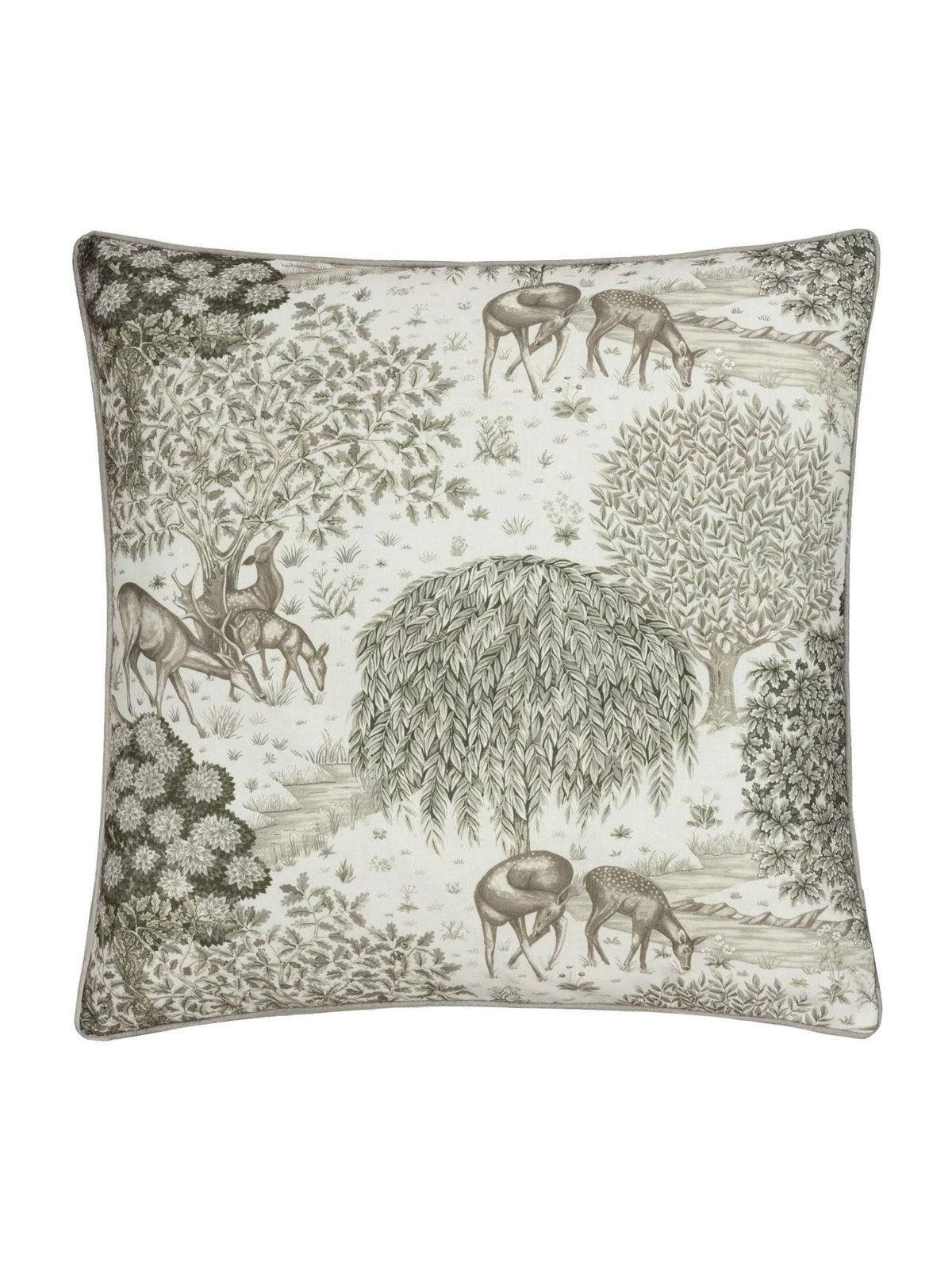 Morris & Co Brook Printed outdoor cushion 55cm, UK version