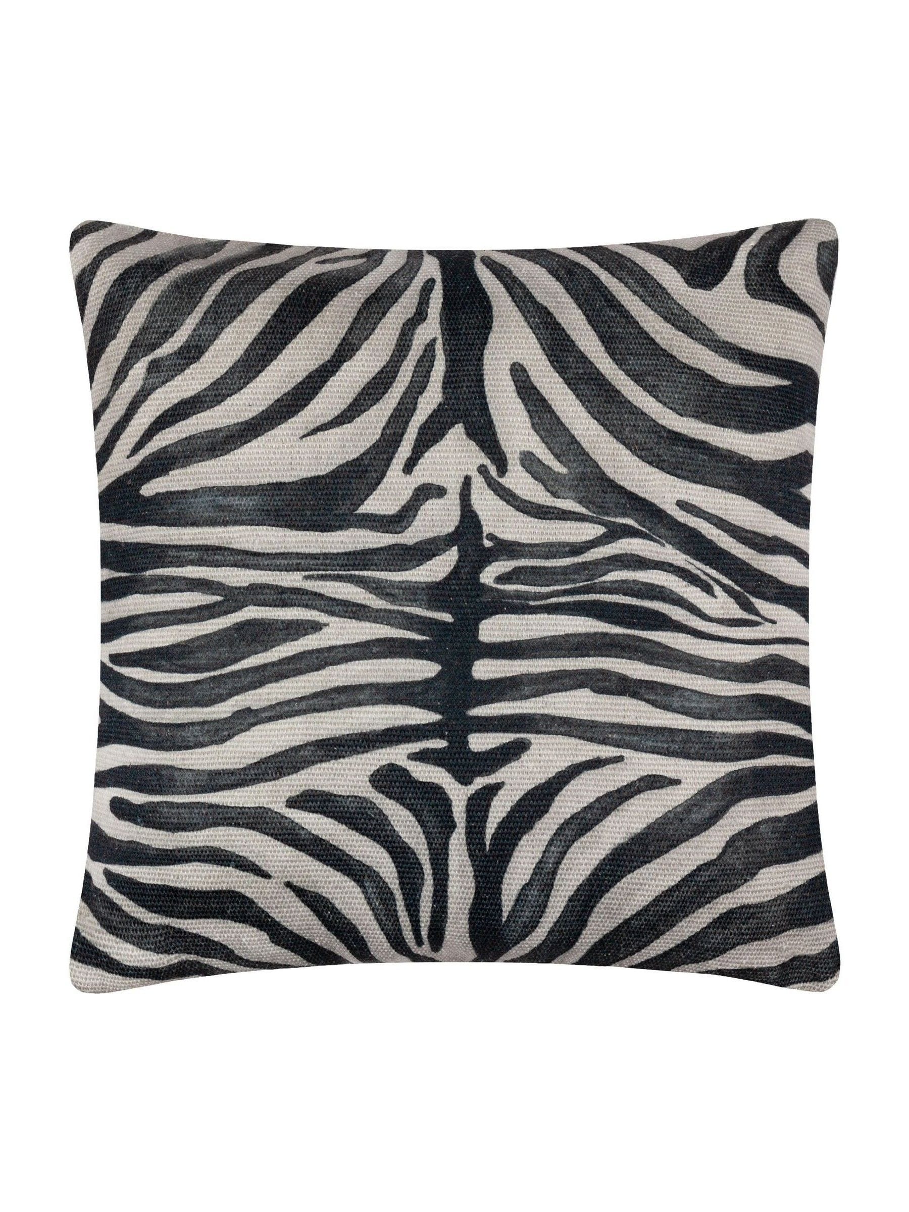 Paoletti zebra woven cushion 50x50, UK version