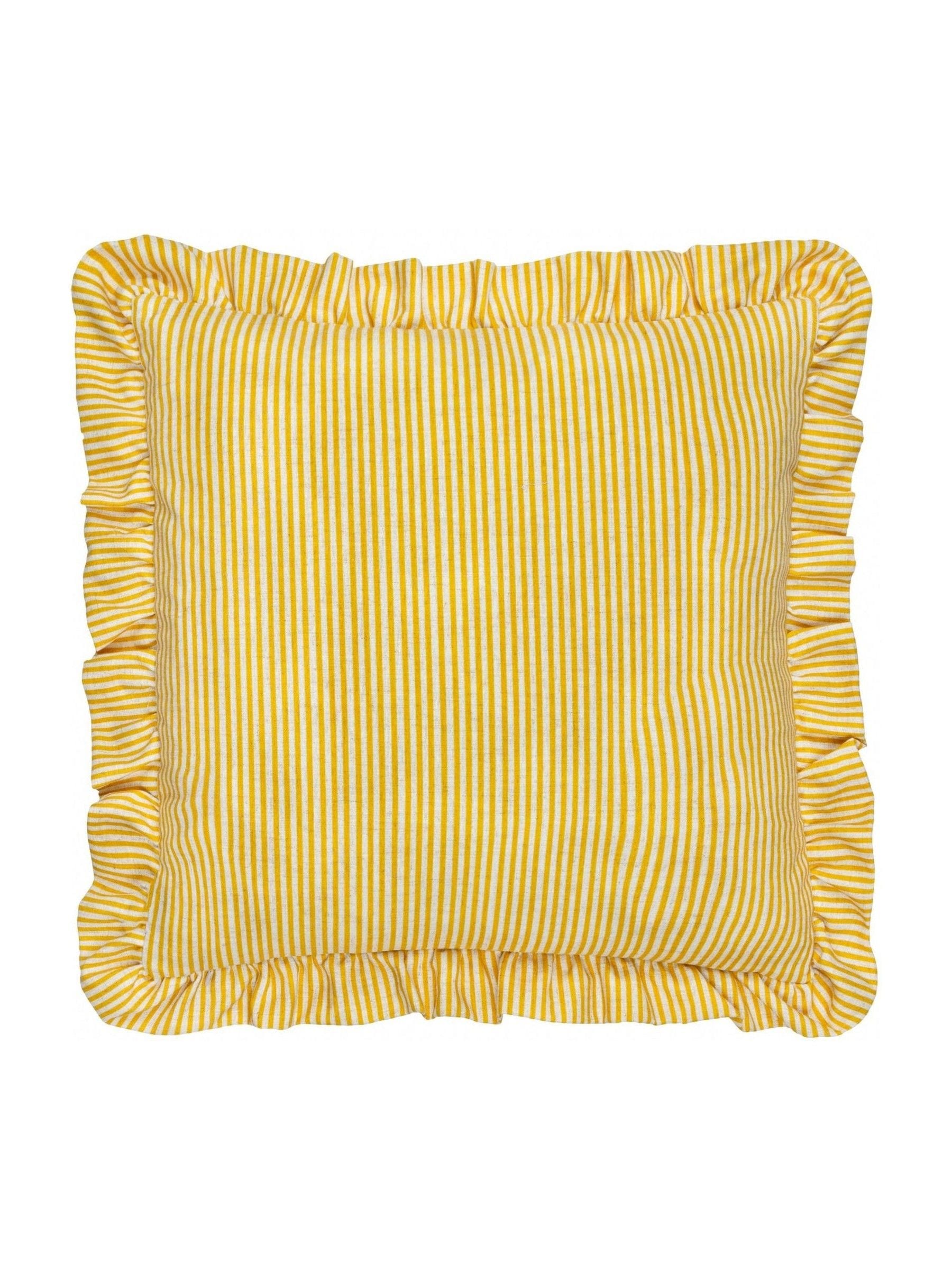 Wylder Martha embroidered ruffle cushion, UK version
