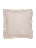 Wylder Martha pink embroidered ruffle cushion 50cm, imported from the UK
