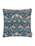 Morris & Co Green Strawberry Thief Piped Outdoor Cushion 50cm
