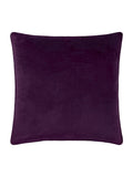 Paoletti Plum Gilded Palms cushion 45cm, imported from the UK