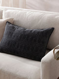 Yard Black Ramas Jacquard Cushion