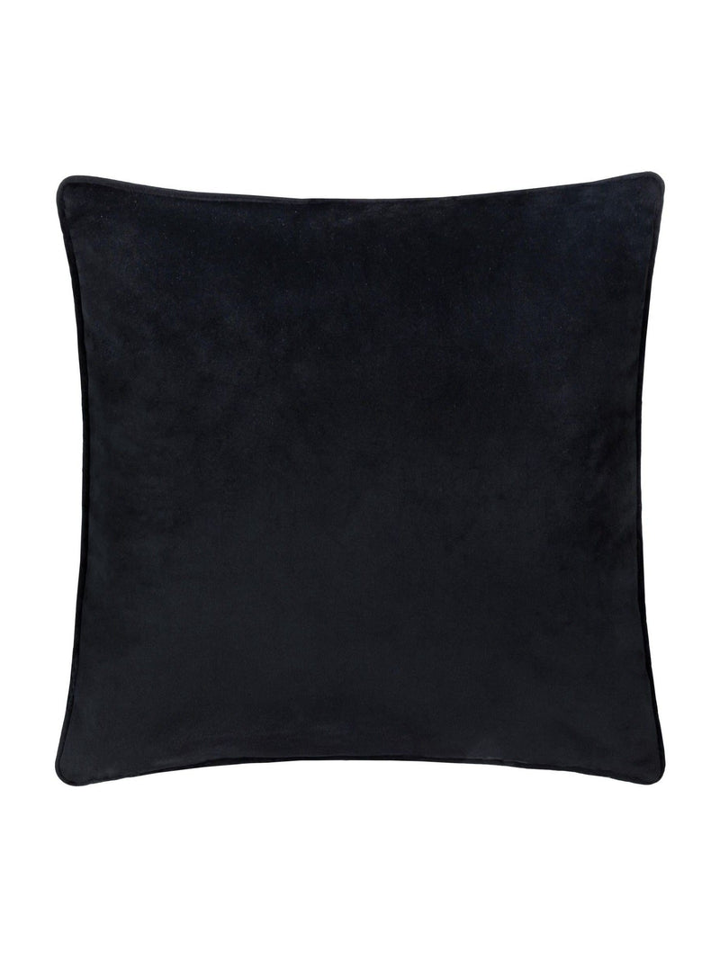 Paoletti black guilded palms cushion velvet metallic embroidery (British brand)