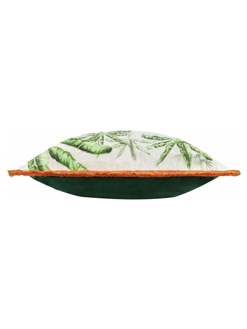 Paoletti Odisha Scene velvet cushion 50cm, imported from the UK