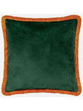 Paoletti Odisha Scene velvet cushion 50cm, imported from the UK
