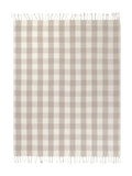 Yard Natural Chesil gingham check throw 170x130cm - British product