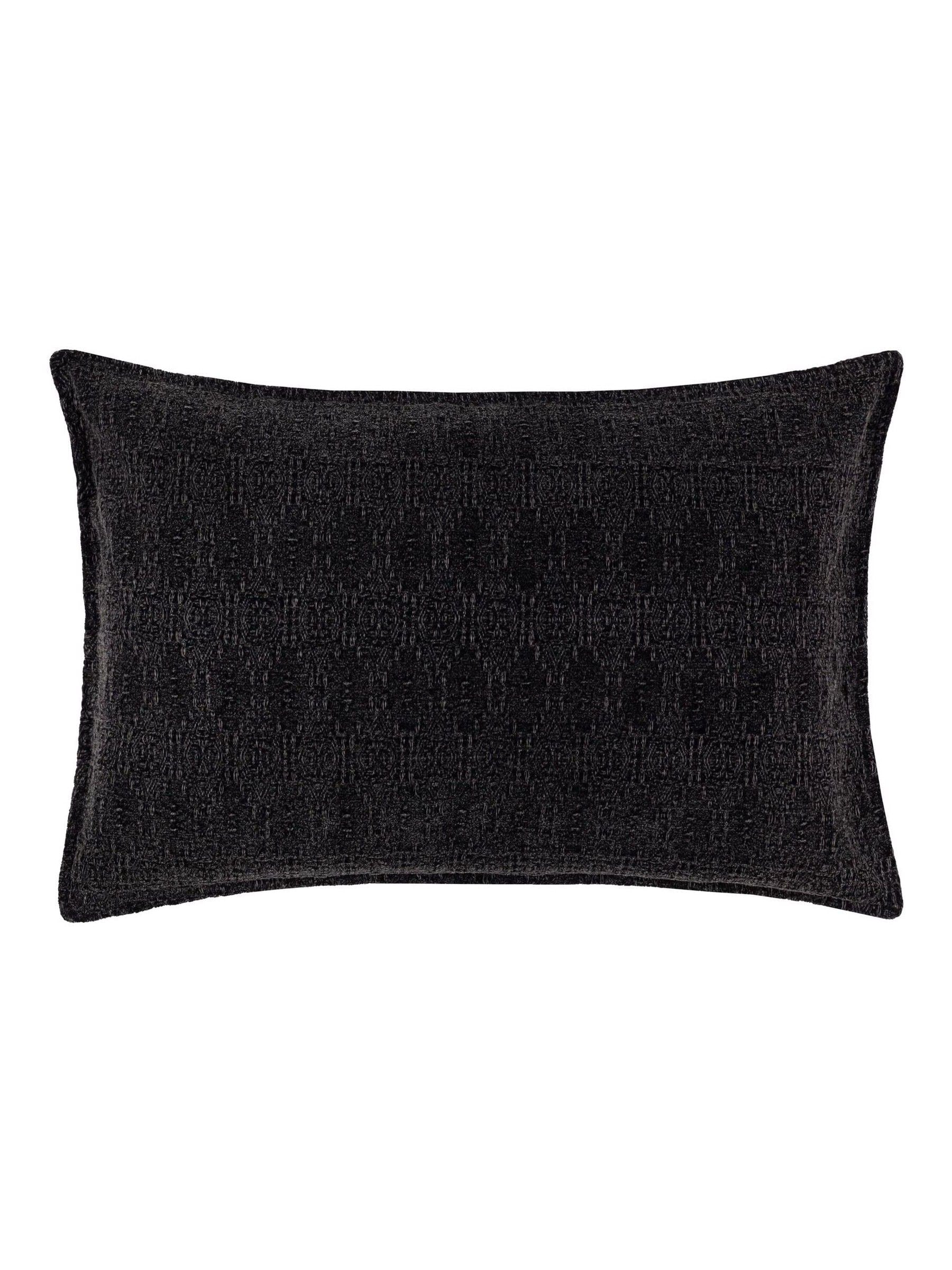 Yard Black Ramas Jacquard Cushion 40x60cm, UK version