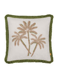 Furn Green Palm Embroidered Cushion 45cm, UK version