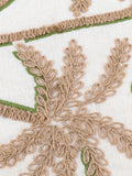 Furn Green Palm Embroidered Cushion 45cm, UK version