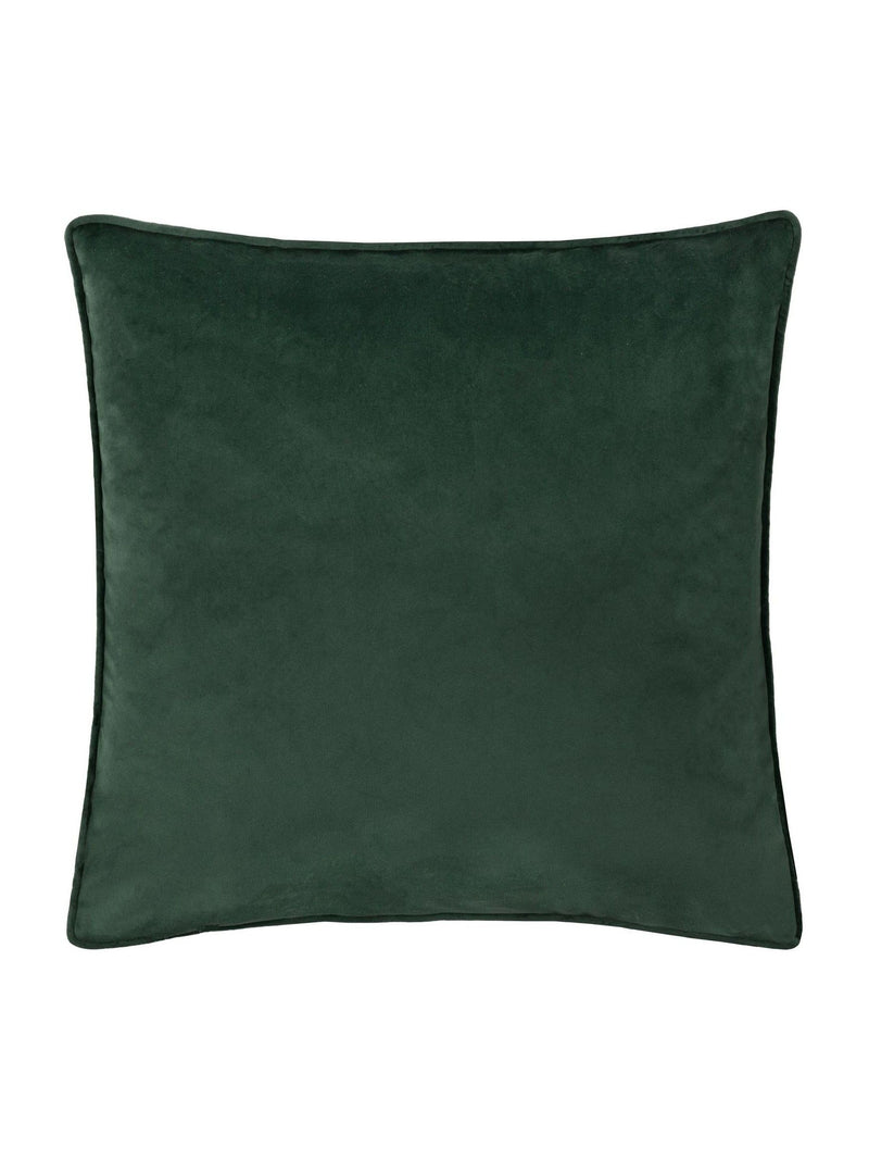 Paoletti emerald Gilded Palms cushion 45cm, imported from the UK